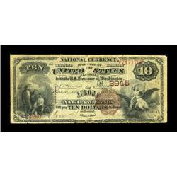 Aurora, IL - $10 1882 Brown Back Fr. 480 The