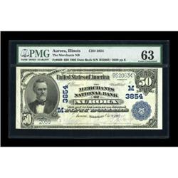 Aurora, IL - $50 1902 Date Back Fr. 669 The