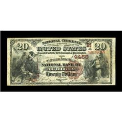 Aurora, IL - $20 1882 Brown Back Fr. 498 The