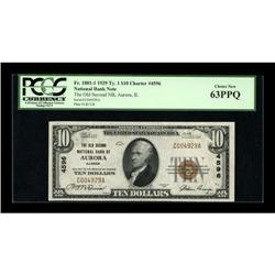 Aurora, IL - $10 1929 Ty. 1 The Old Second NB