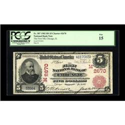 Chicago, IL - $5 1902 Red Seal Fr. 587 The First