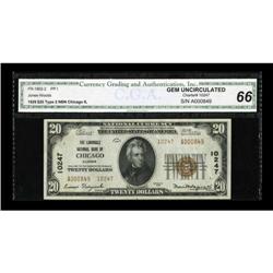 Chicago, IL - $20 1929 Ty. 2 The Lawndale NB Ch.