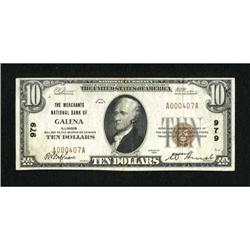 Galena, IL - $10 1929 Ty. 1 The Merchants NB Ch.