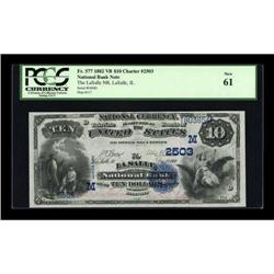 LaSalle, IL - $10 1882 Value Back Fr. 577 The