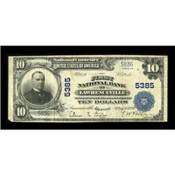 Lawrenceville, IL - $10 1902 Plain Back Fr. 633