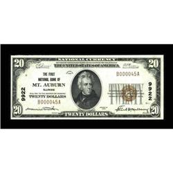 Mount Auburn, IL - $20 1929 Ty. 1 The First NB