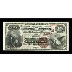 Mount Carmel, IL - $10 1882 Brown Back Fr. 484