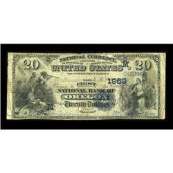 Oregon, IL - $20 1882 Date Back Fr. 550 The