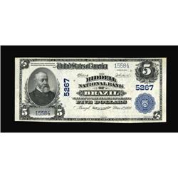 Brazil, IN - $5 1902 Plain Back Fr. 607 The