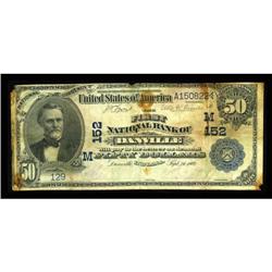 Danville, IN - $50 1902 Date Back Fr. 667 The