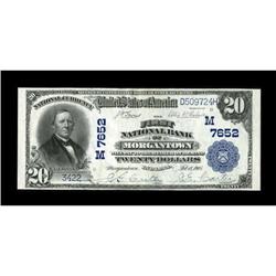 Morgantown, IN - $20 1902 Plain Back Fr. 650 The