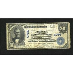 South Bend, IN - $50 1902 Plain Back Fr. 679 The