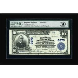 Sunman, IN - $10 1902 Plain Back Fr. 627 The