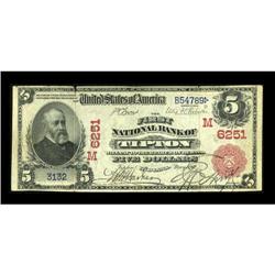 Tipton, IN - $5 1902 Red Seal Fr. 587 The First