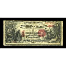 Cedar Rapids, IA - $5 1875 Fr. 404 The Merchants