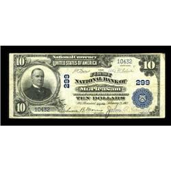 Mount Pleasant, IA - $10 1902 Plain Back Fr. 624