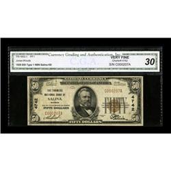 Salina, KS - $50 1929 Ty. 1 The Farmers NB Ch. #