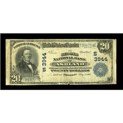 Ashland, KY - $20 1902 Plain Back Fr. 652 The