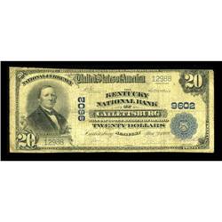Catlettsburg, KY - $20 1902 Plain Back Fr. 653