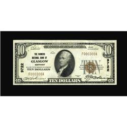 Glasgow, KY - $10 1929 Ty. 1 The Farmers NB Ch.