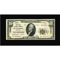 Henderson, KY - $10 1929 Ty. 2 Ohio Valley NB