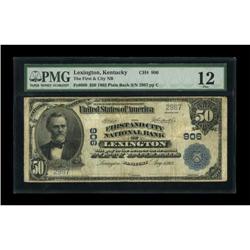 Lexington, KY - $50 1902 Plain Back Fr. 680 The