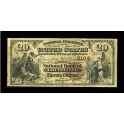Louisville, KY - $20 1882 Brown Back Fr. 501 The
