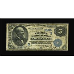 Louisville, KY - $5 1882 Date Back Fr. 534 The
