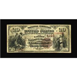 Louisville, KY - $20 1882 Brown Back Fr. 498 The