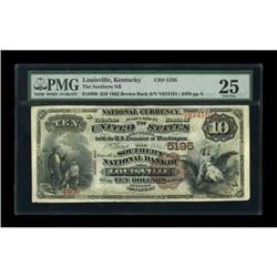 Louisville, KY - $10 1882 Brown Back Fr. 490 The