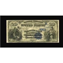 Louisville, KY - $20 1882 Value Back Fr. 581 The