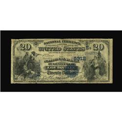 Louisville, KY - $20 1882 Value Back Fr. 581 The