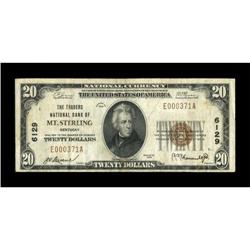 Mount Sterling, KY - $20 1929 Ty. 1 The Traders