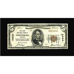 Whitesburg, KY - $5 1929 Ty. 1 The First NB Ch.