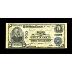Lafayette, LA - $5 1902 Plain Back Fr. 606 The