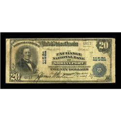 Shreveport, LA - $20 1902 Plain Back Fr. 658 The