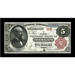 Bangor, ME - $5 1882 Brown Back Fr. 466 The