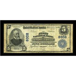 Kitzmillerville, MD - $5 1902 Plain Back Fr. 600