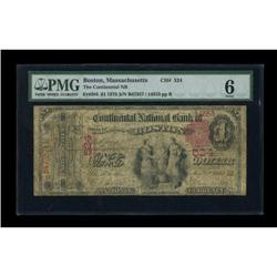 Boston, MA - $1 1875 Fr. 384 The Continental NB