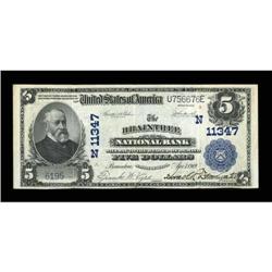 Braintree, MA - $5 1902 Plain Back Fr. 606 The