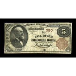 Fall River, MA - $5 1882 Brown Back Fr. 467 The