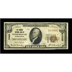 Foxborough, MA - $10 1929 Ty. 1 The Foxboro NB