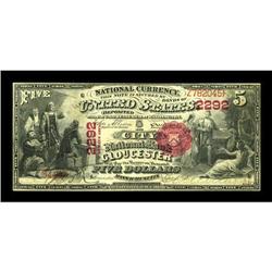 Gloucester, MA - $5 1875 Fr. 401 The City NB Ch.