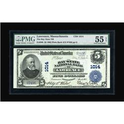 Lawrence, MA - $5 1902 Plain Back Fr. 598 The