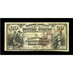 Southbridge, MA - $20 1882 Brown Back Fr. 494