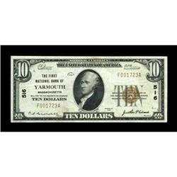Yarmouth, MA - $10 1929 Ty. 1 The First NB Ch. #