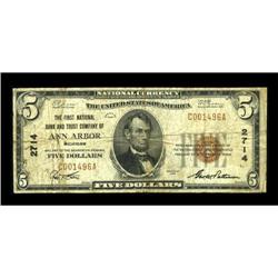 Ann Arbor, MI - $5 1929 Ty. 1 The First NB & TC