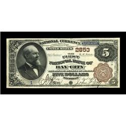 Bay City, MI - $5 1882 Brown Back Fr. 472 The