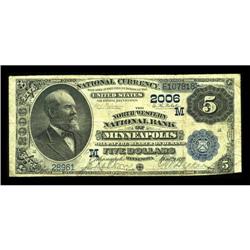 Minneapolis, MN - $5 1882 Date Back Fr. 533 The