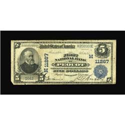 Pequot, MN - $5 1902 Plain Back Fr. 606 The